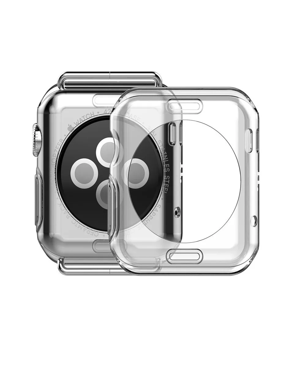 Защитный чехол из мягкого силикона для Apple Watch 40 мм 44 мм iWatch серии 1 2 3 4 42 мм 38 мм