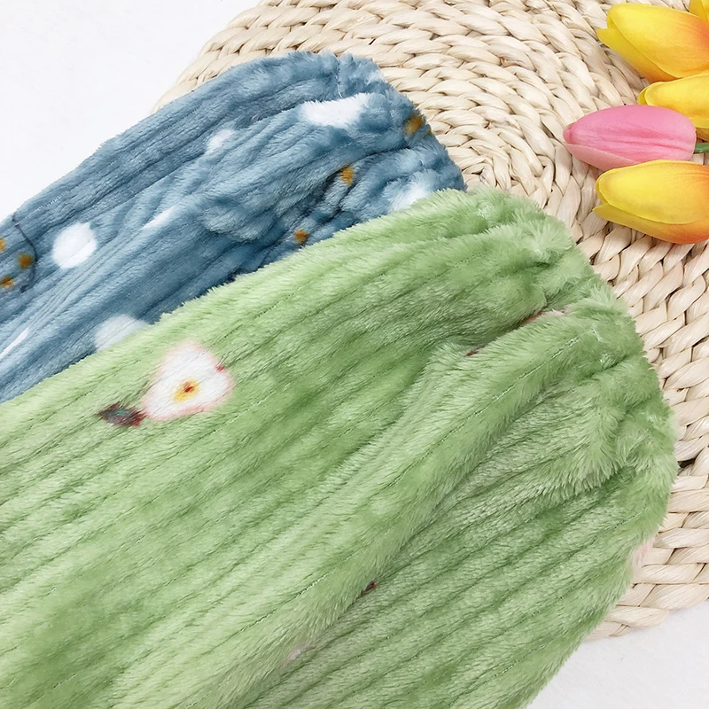 

2021 Winter Green Silk Pajama Sets for Women 100% Velvet Warm Soft Flannel Sleepwear Atoff Home Satin Plush Kawaii Nightwear