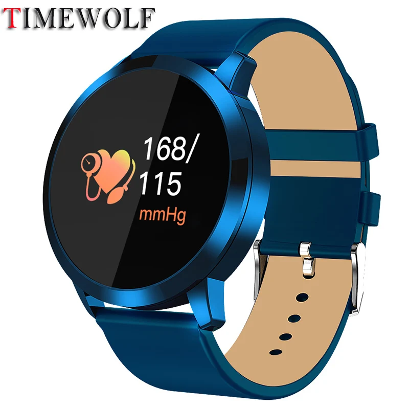 Смарт-часы Timewolf Q8 OLED цветной экран фитнес-трекер монитор сердечного ритма Bluetooth IP68 Водонепроницаемые умные часы Q8