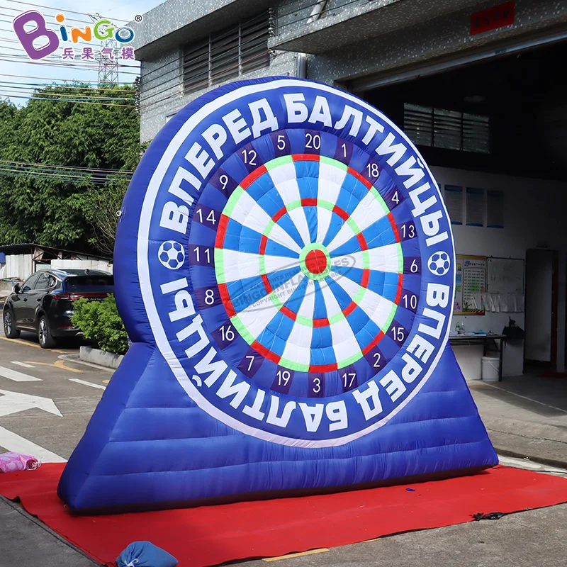 Customized 3x3 meters inflatable dart board for football game / blue shooting outdoor - toys | Игрушки и хобби