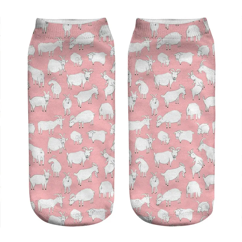 

Women's socks kawaii dinosaur Gouache Parasaurus Printed Socks Woman harajuku Happy Funny Novelty cute girl gift Socks for women