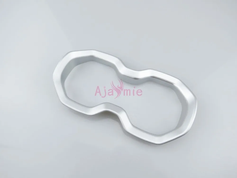 Water cup cover Внутреннее устройство для чтения на рулевом колесе, лампа, ручка переключения передач, накладка, хромированный автомобильный Стайлинг,,,, для Jeep Renegade, аксессуары - Цвет: Water cup cover