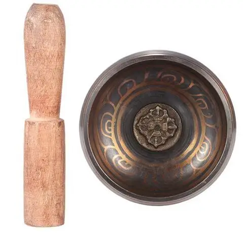 Новинка металлический Тибетский колокольчик ручной работы Размером 2 8 дюйма