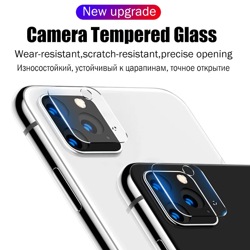 2-в-1 99D закаленное Стекло для iPhone 11 Pro Max Экран среднего класса против царапин для iPhone XR 7 8 6 6s X XS Plus задняя Камера объектив Стекло пленка