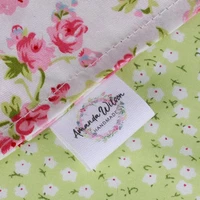 custom clothing labels personalized brand organic cotton ribbon labels logo or text sewing labels md1004