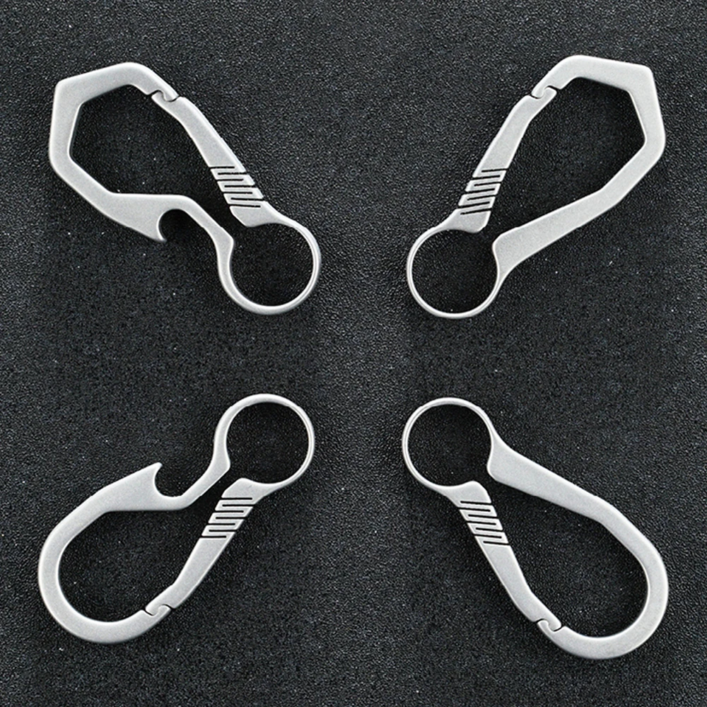 Легкий Титановый брелок для ключей на открытом воздухе быстросъемный держатель