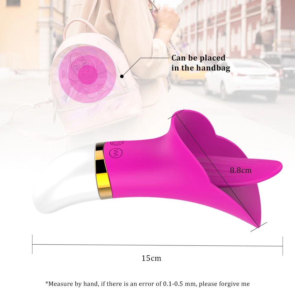 Лизающий Женский Вибратор товары для точки G и клитора взрослых язык женские