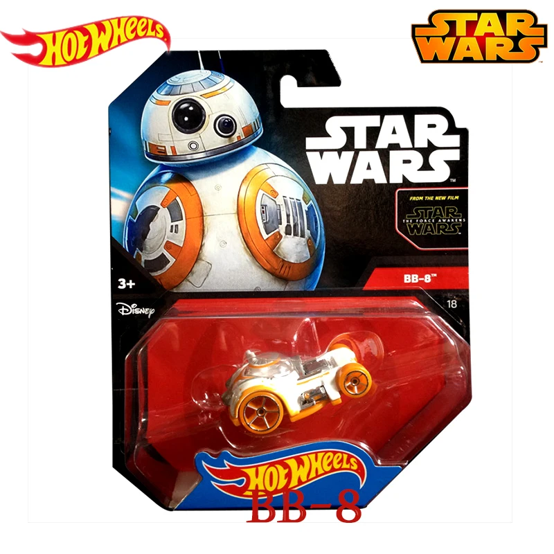 Подлинные Hot Wheels Звездные войны классический фильм тема серии ролевая модель автомобиля коллекция игрушек для детей мальчиков подарок на день рождения CGW35 - Цвет: Bb-8