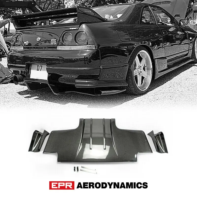 Для Nissan Skyline R33 GTR TS стиль углеродное волокно глянцевый готовый Тип 2 задний