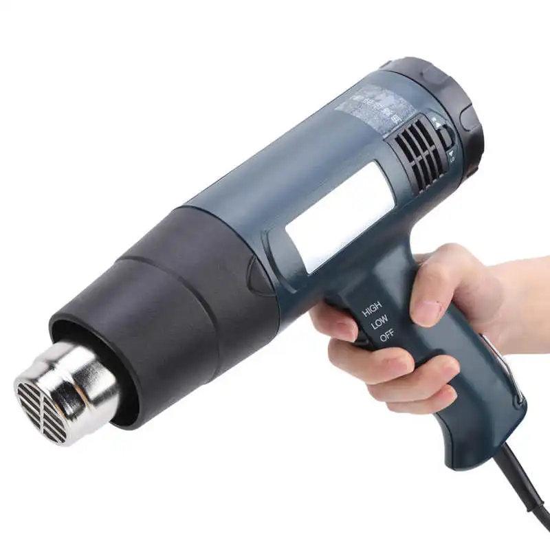 Электрический термовоздушный пистолет 220V 1600W с регулируемой горячей и холодной температурой для сварки пластика с европейской и австралийской вилками.