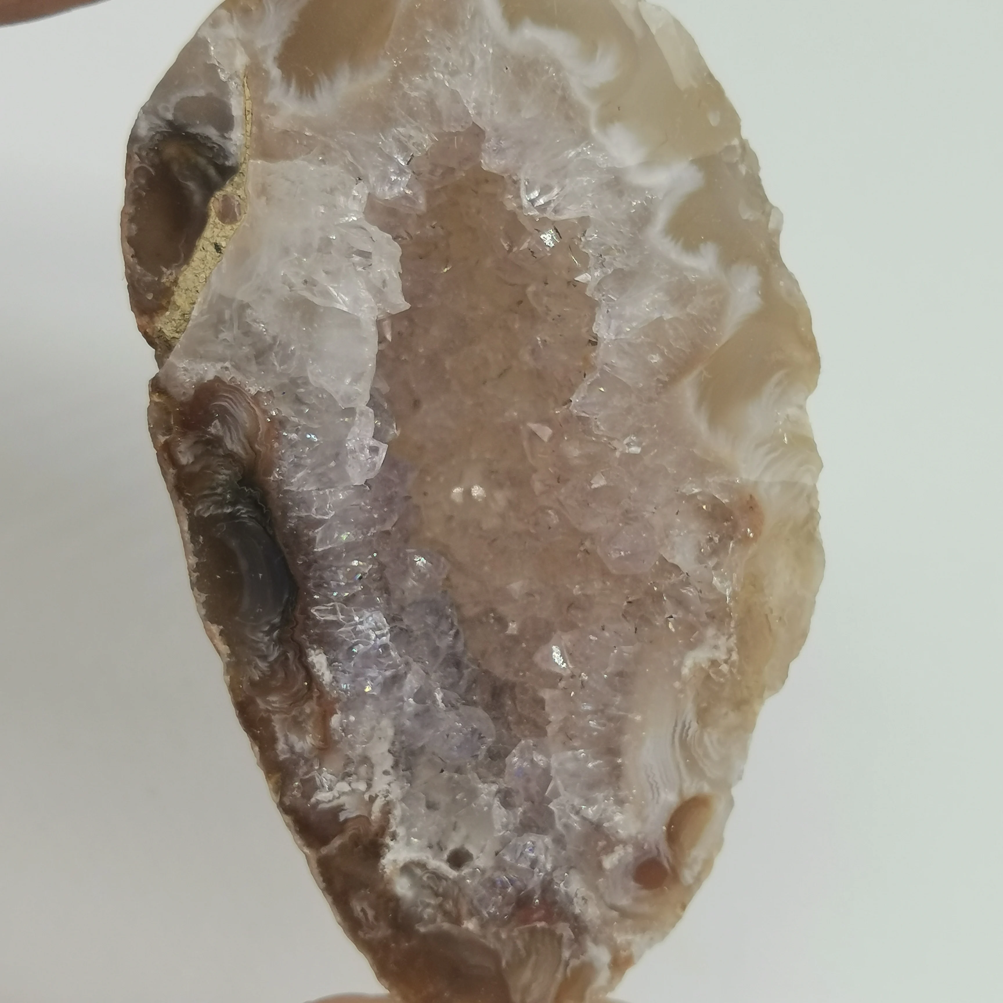 Decoration Stone 87g Natural Crystal Ore Mineral Rough Energy Agate geode Specimen Decor #XT398 | Дом и сад
