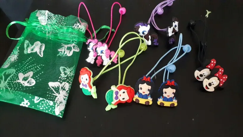 1 пара эластичных резиновых резинок для волос с изображением подсолнуха и