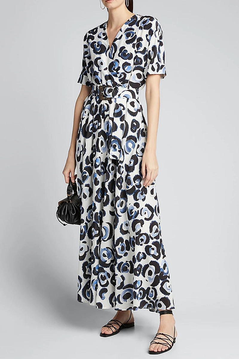 

Gorgeous Long Runway High Quality Summer Novelty Women Party Casual Vintage Elegant Chic Gentlewoman Print Fashion Dresses