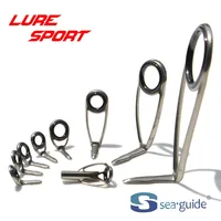 SeaGuide 9pcs Spinning Guide Set LS Ring Stainless Steel SXOHLSG20 SXOLSG-N5 Rod Building component Repair pole DIY Accessory