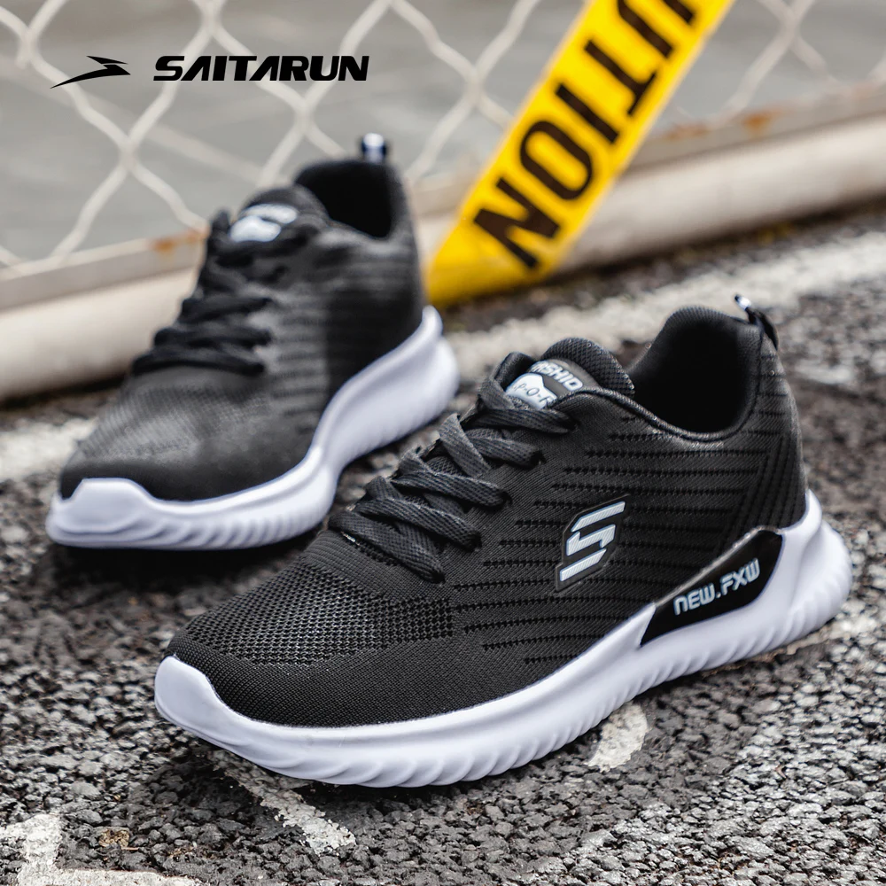 

Мужские уличные кроссовки Saitarun, серые повседневные дышащие кроссовки для фитнеса, спортивная обувь для тренажерного зала, размеры 40-46,5, осе...