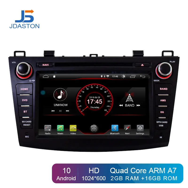 JDASTON Android 10,0 автомобильный dvd-плеер для Mazda 3 Axela 2010 2011 Мультимедиа gps навигация 2 Din автомагнитола стерео автоаудио ips