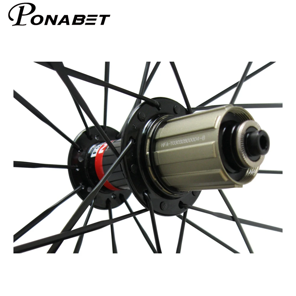 Ponabet 25 мм ширина 700C Novatec F482SB-SL задние ступицы Углеродные колеса 50 ClincherRear wheel Racing/Road
