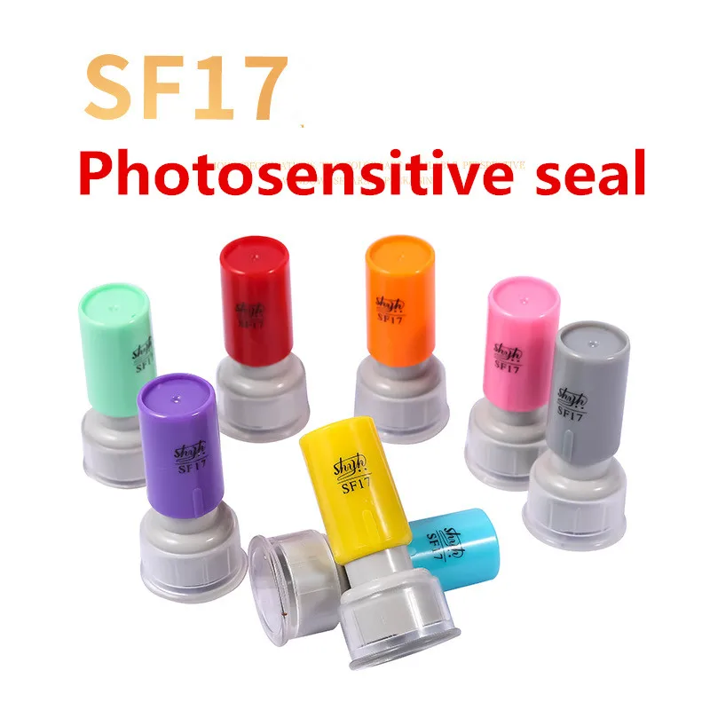 

5pcs mixed color SF17 photosensitive printing Wanci printing material teacher school material cartoon seal wholesale