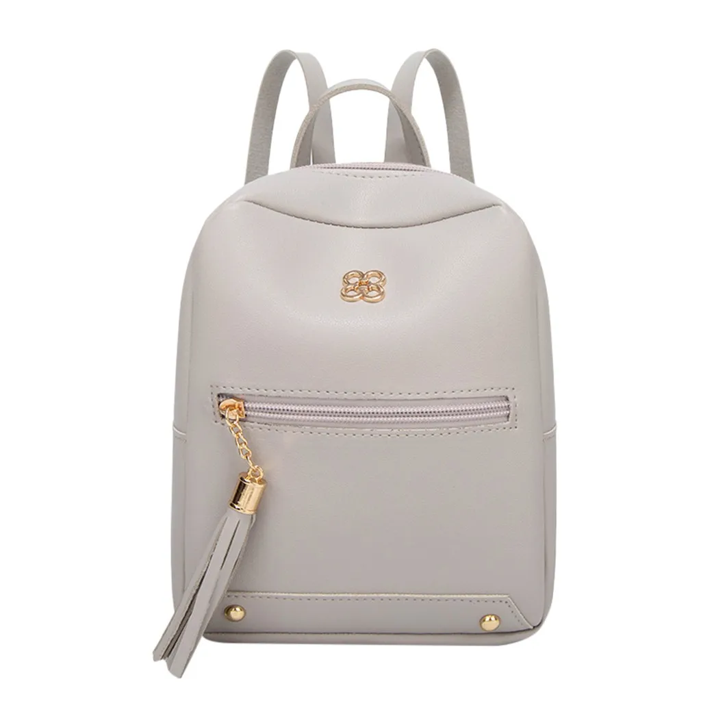 Мини рюкзаки для женщин новые модные женские плечи маленький однотонный рюкзак с