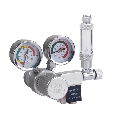 Двухступенчатый регулятор WYIN DC12V CO2 контрольный клапан Соленоидный для аквариума