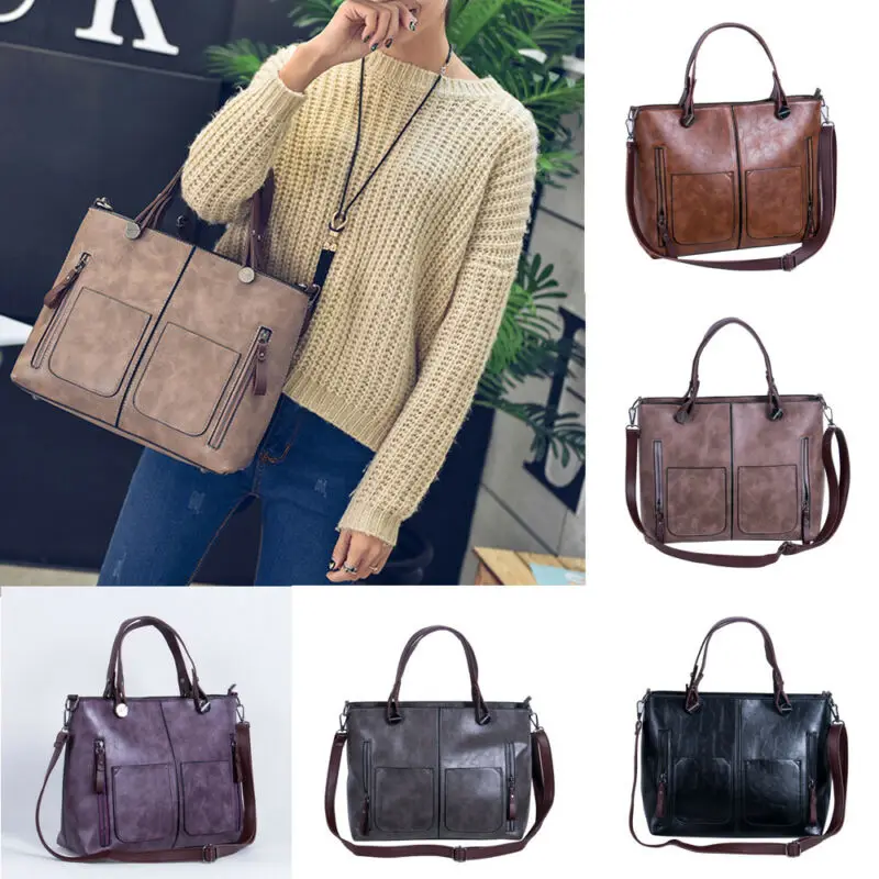 Женская сумка на плечо в стиле ретро однотонный мессенджер из искусственной кожи