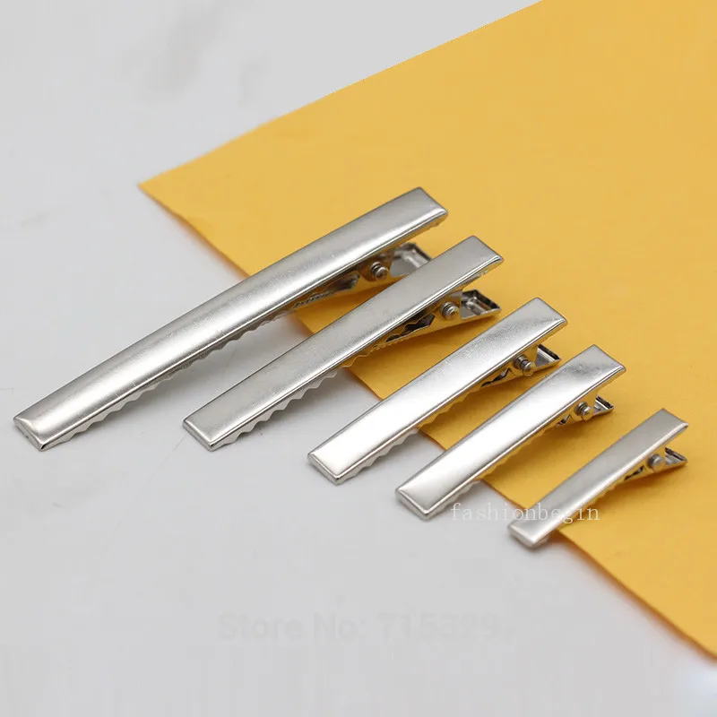 Металлические подвески для маленьких девочек гладкие плоские заколки волос с