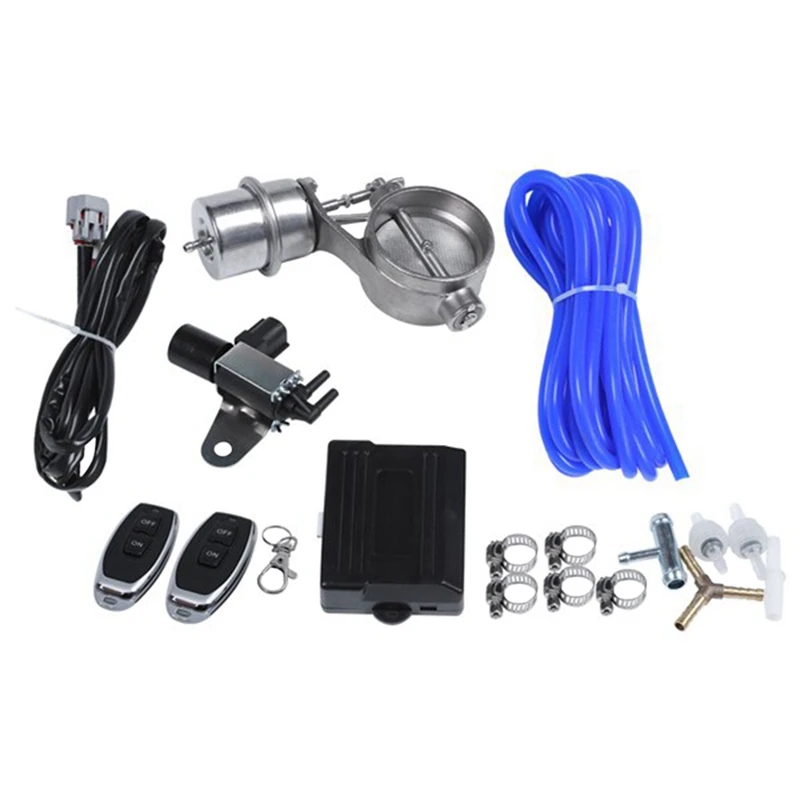 

2.5-Inch Universal Exhaust Cut-Off Vacuum Valve Control Kit, Vacuum Exhaust Pipe Tail Throat Controller System