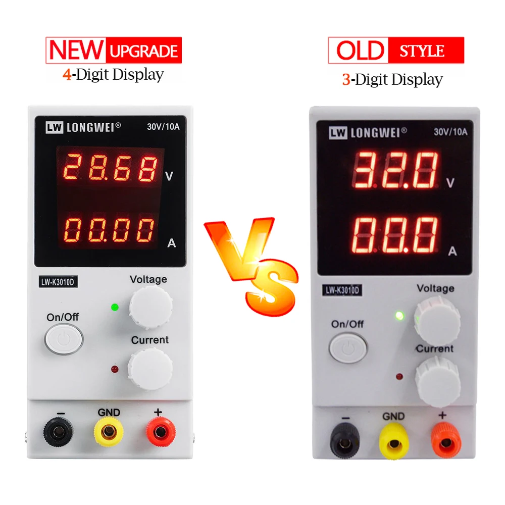 LW 3010D DC Питание 30V 10A красный 4 цифры по ценам от производителя Дисплей мини лаборатория Питание Регулируемый 110V 220V для телефона инструменты для ремонта компьютеров