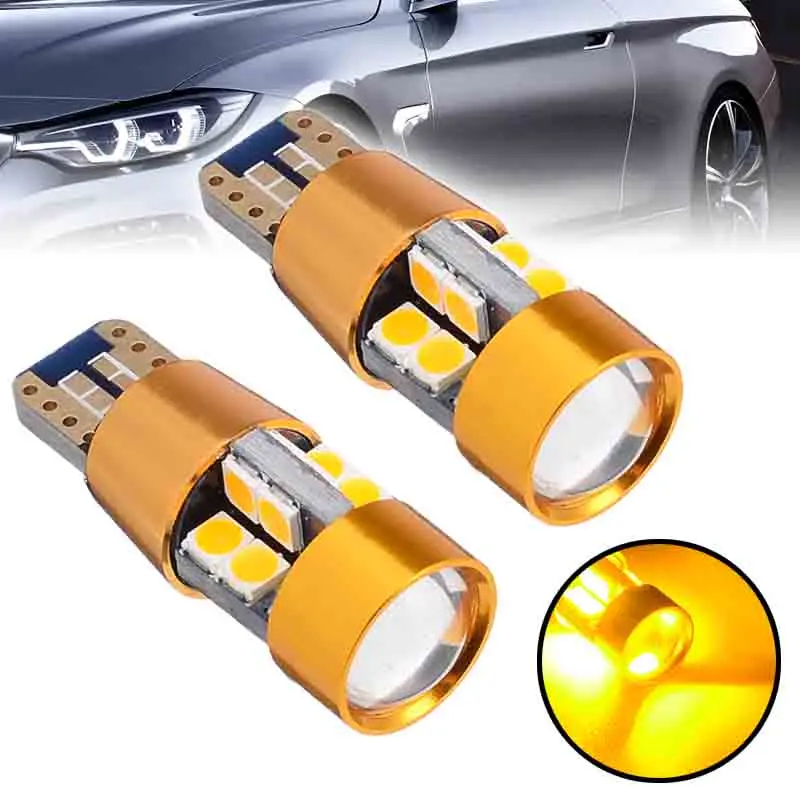 2 шт. T10 168 194 2825 W5W 19LED Янтарный Авто сигнальная лампа Клин Парковка лампы 12V
