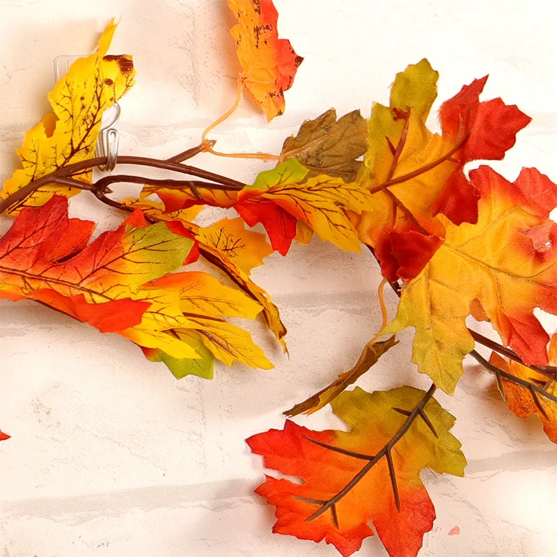 Елочное украшение в виде кленового листа 1 5 м светодиодная линейная гирлянда