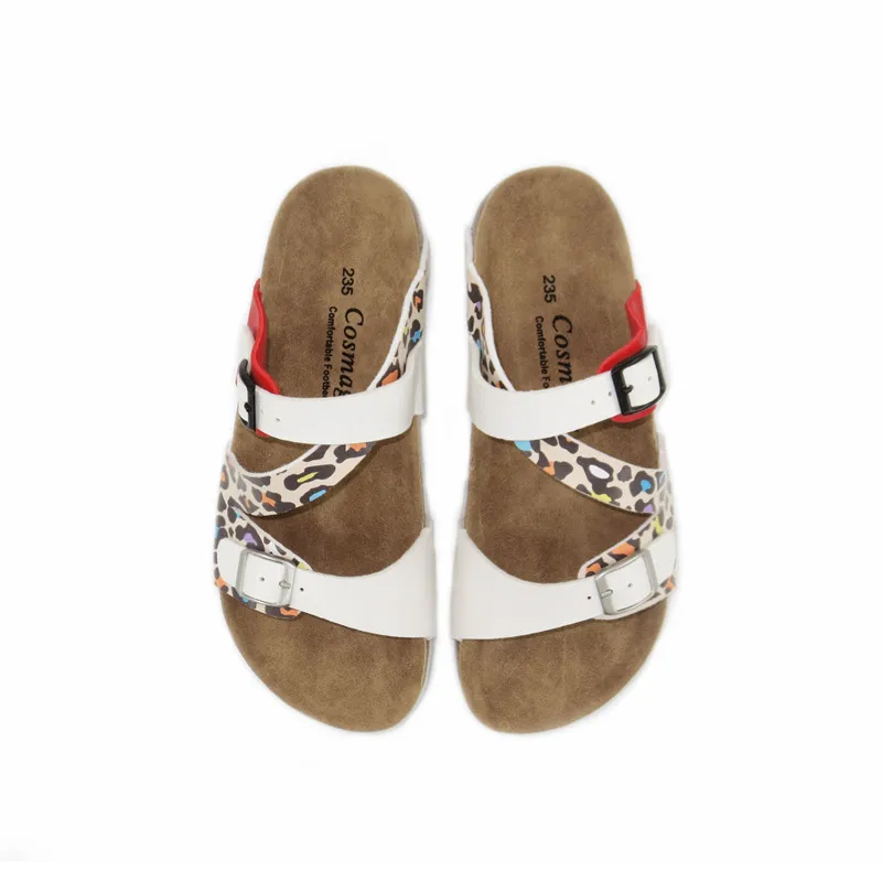 Модные тапочки COSMAGIC из пробки с принтом новинка 2021 летние женские пляжные