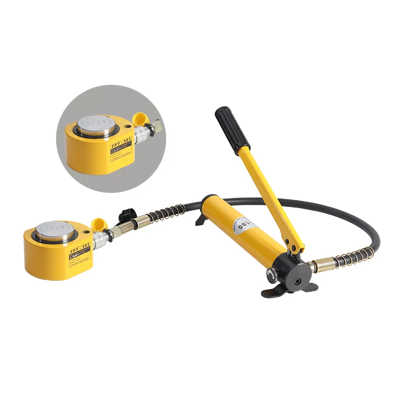 FPY-301 Electric Separated Ultra-Thin Hydraulic Lifting Jack Portable with CP-180 Hand Pump | Инструменты
