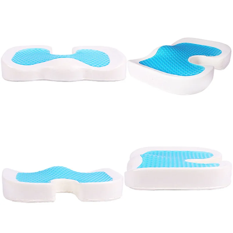 Гелевая Ортопедическая подушка с эффектом памяти дорожное кресло U Coccyx массажное