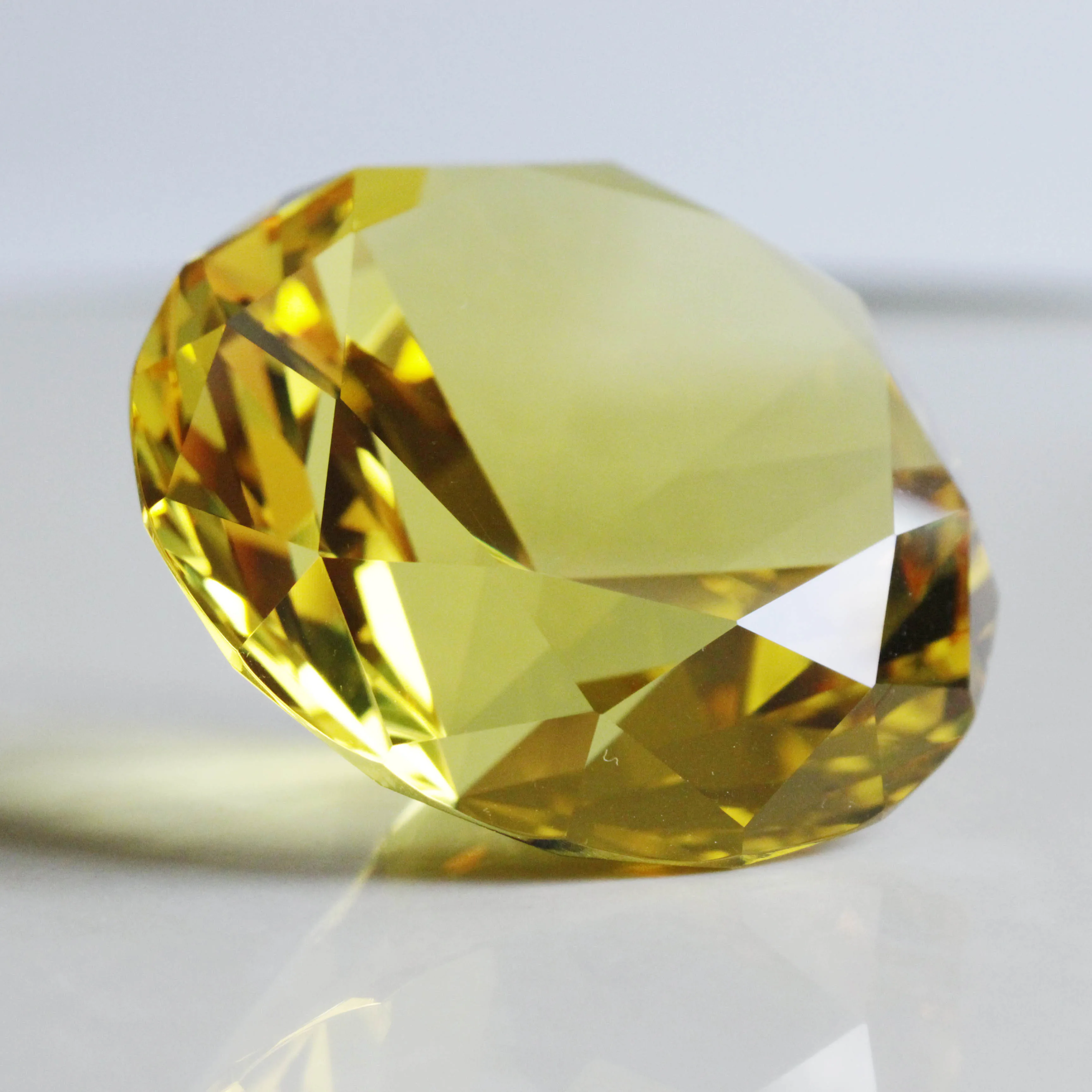 Ручной работы 80 мм прозрачное стекло Алмаз Кристалл пресс папье украшение