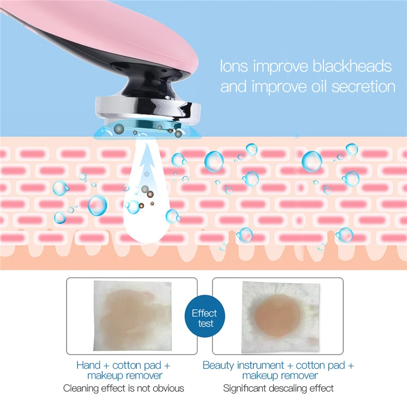 CkeyiN светодиодный светильник фотонный массажер для лица очиститель пор