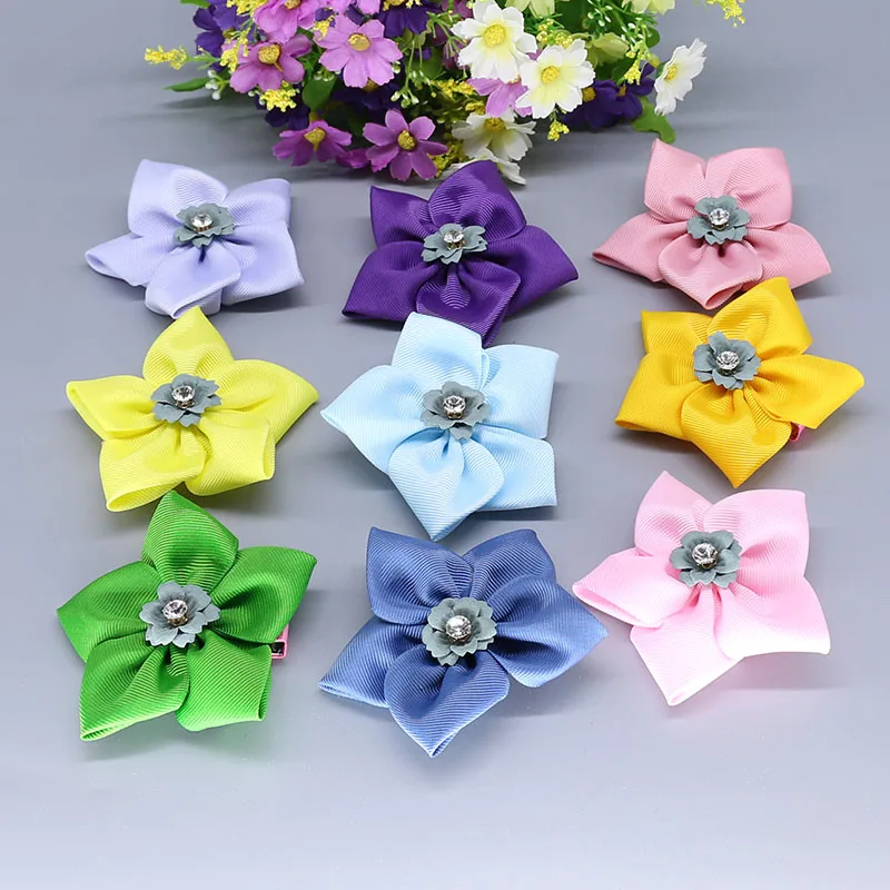 

korean silk hair clips for girls hairpins headwear cute spinki do wlosow Barrettes kids Hair Accessories D22-2