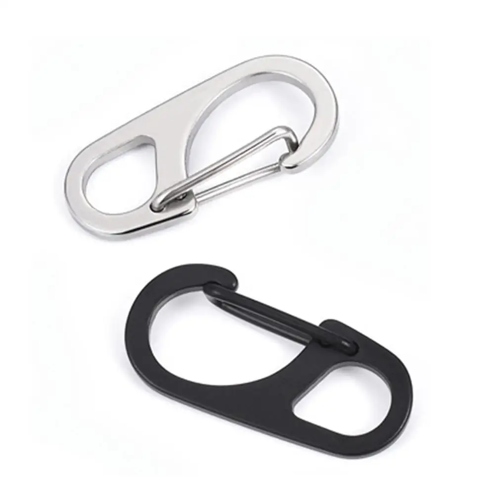 

1PCS Mini Carabiner Keychain Hanging Buckle Spring Camping Hiking Steel D3 Keychain