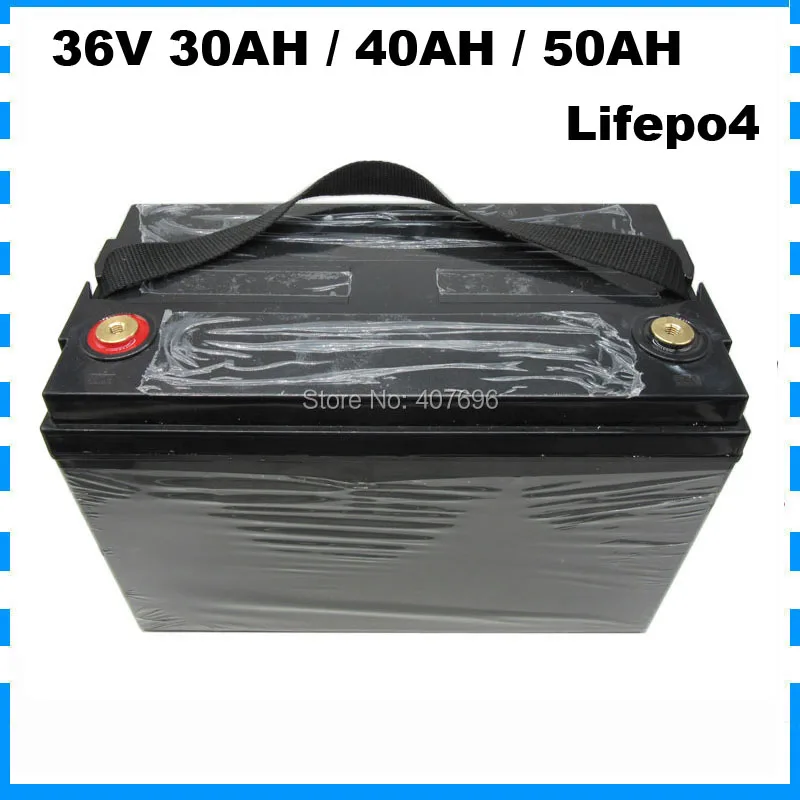 

1500W 36V 40AH 50AH Ebike Batteria 12S 36V 30AH Lifepo4 Electric Bike Bicycle Battery Pack With BMS 43.8V 5A Charger
