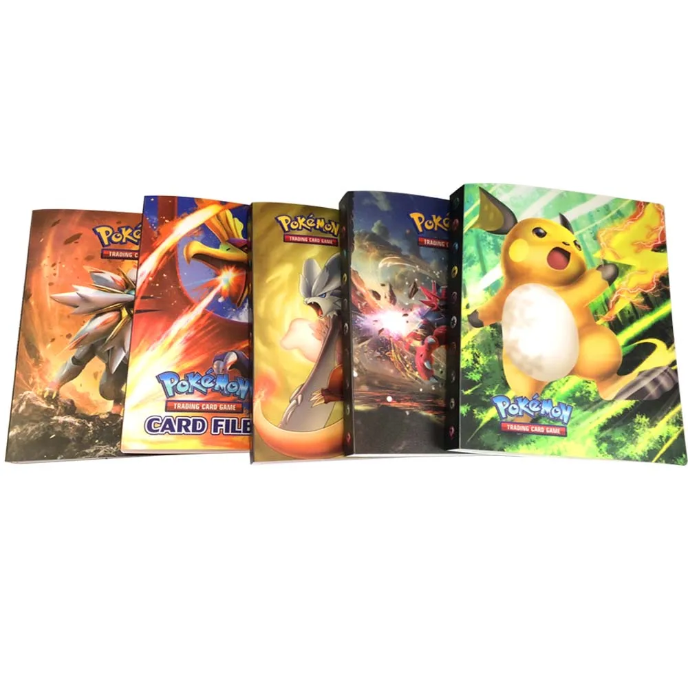 240Pcs Holder Album Toys Collections pokemones Cards Album Book Top Loaded List Toys Gift for Children