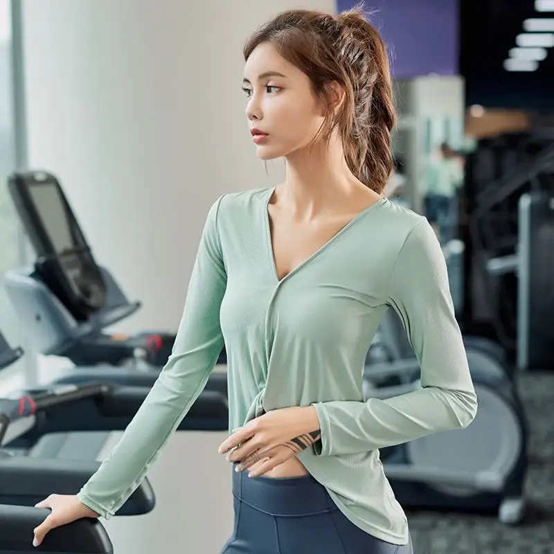 Women Yoga Shirts Sexy Sports Top Style Fitness Crop Solid Running Shirt Sport Gym Clothes Tank Tops Sportswear Green Black | Спорт и