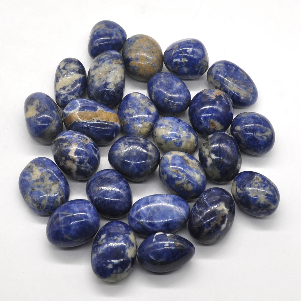 

1/2lb Blue Sodalite Natural Tumbled Stones Bulk Healing Crystals Reiki Polished Gemstones Wicca Energy Supplies Aquarium Decor