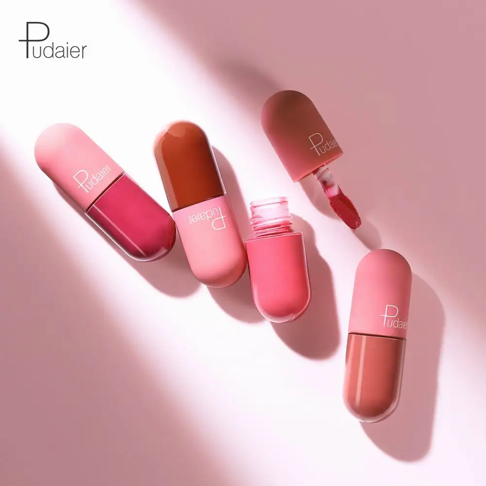 Новый матовой замшевой кожи обувь капсула для губ тинт увлажняющий с