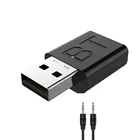 Bluetooth совместимый с 5,0 передатчик USB беспроводной приемник адаптер музыкальные колонки 3,5 мм AUX автомобильный аудио адаптер для ТВ наушников
