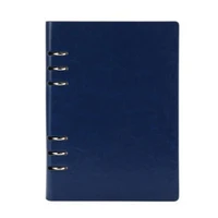 hot sales a5 6 ring binder notebook faux leather office writing journal diary planner