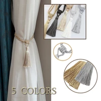 1p curain tiebacks with tassel curtain clips rope tie backs holdbacks home accessories decorative curtain tie home decor cord