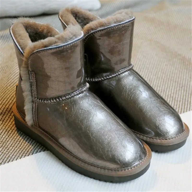 2020 ботинки из натуральной коровьей кожи Австралийские женские овечьей шерсти