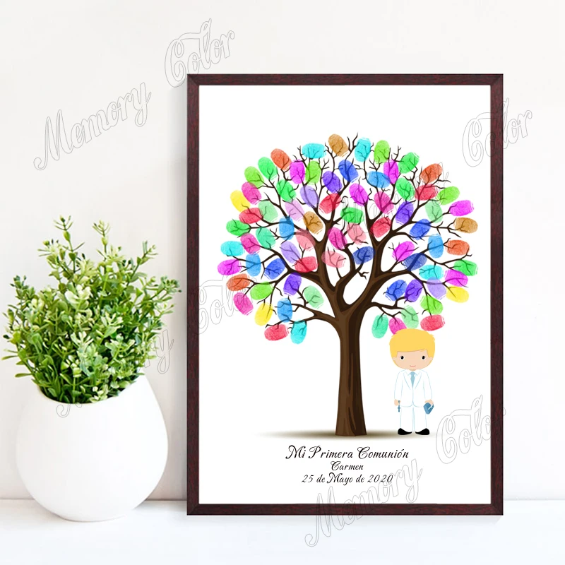 Индивидуальная Гостевая книга для причастия с именем на заказ датой отпечатков