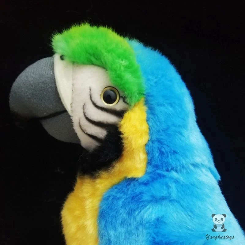 Большой плюшевый попугай синяя кукла-ара искусственная детская игрушка подарки