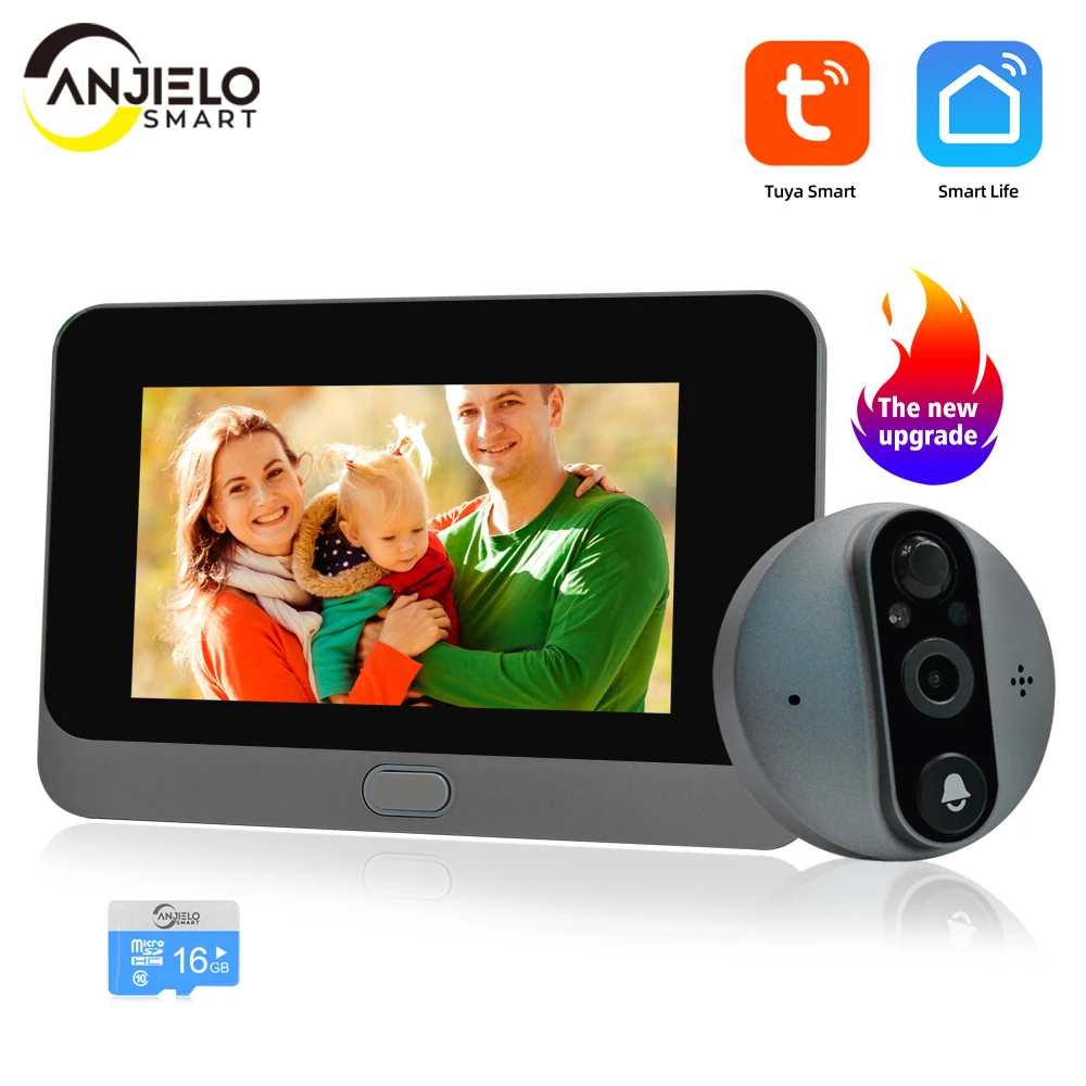

1080P WiFi Video Intercom for Home Wireless Doorbell Video Peephole with Camera Tuya Smart Home Video Door Bell with Camera