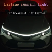 car daytime running light flexible waterproof strip auto headlights for chevrolet city express car engine cover decoration light